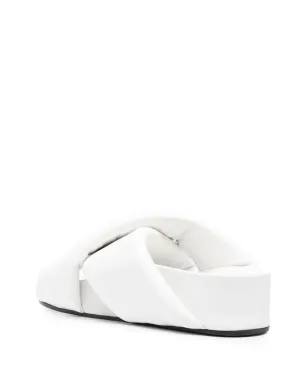 Jil Sander クロスオーバーストラップ付きスリップオンサンダル - サムネイル3