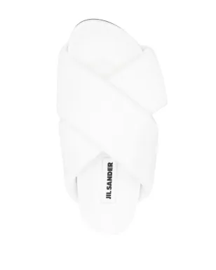 Jil Sander クロスオーバーストラップ付きスリップオンサンダル - サムネイル4