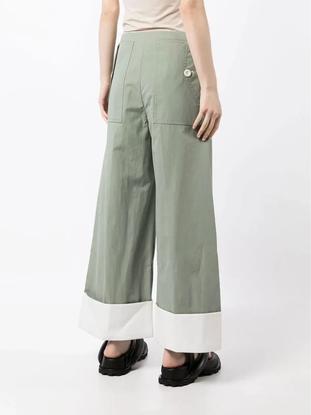 Low Classic ワイドレッグターンアップパンツ - 画像4