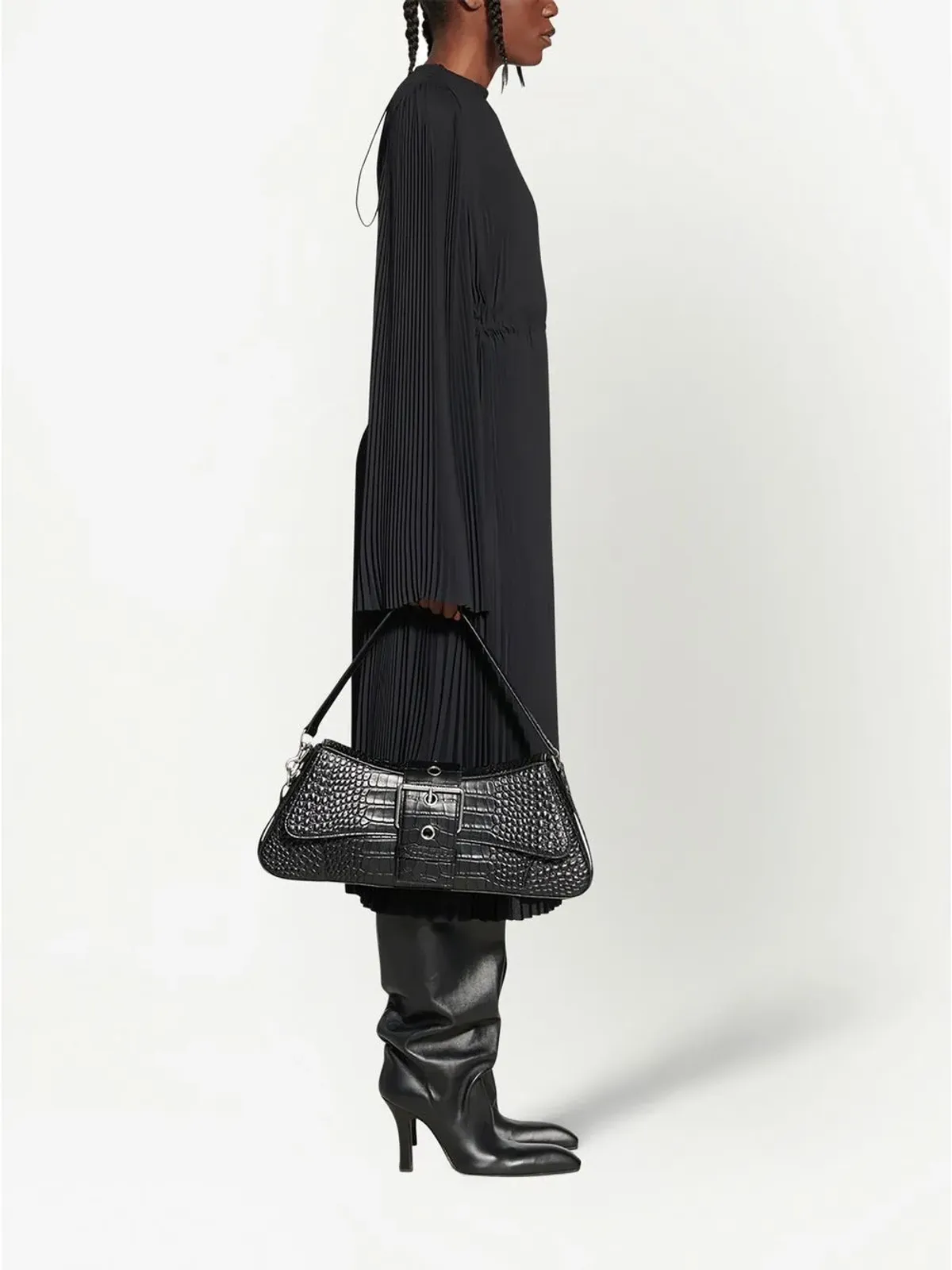 Balenciaga プリーツミディドレス - 画像3