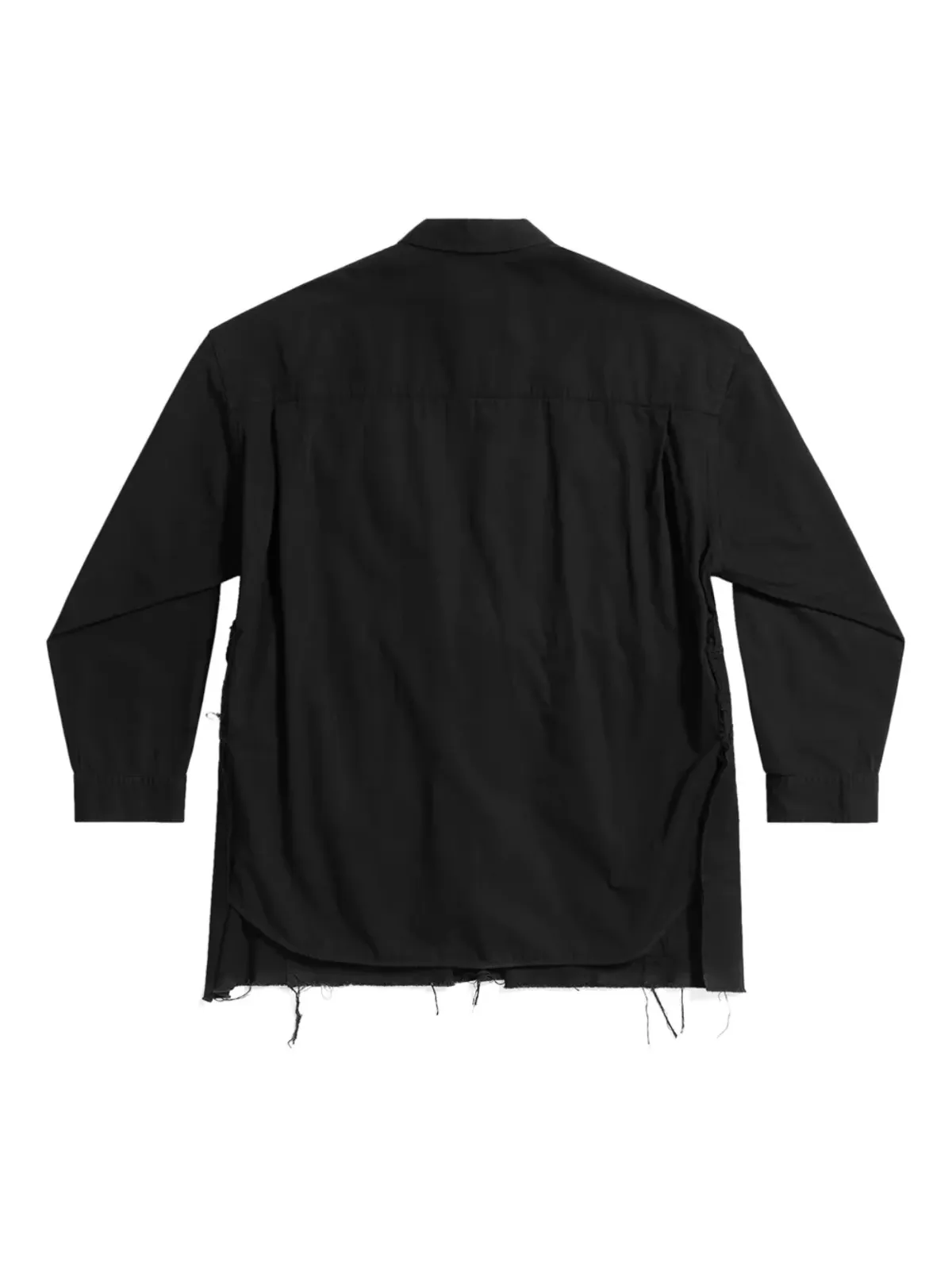 Balenciaga ドローストリングウエスト コットンシャツ - ブラック - 画像2