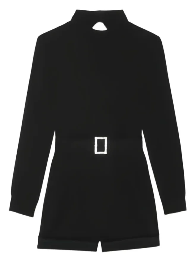 Saint Laurent Saint Laurent オープンバック ベルト付き ロンパース - ブラックの商品画像