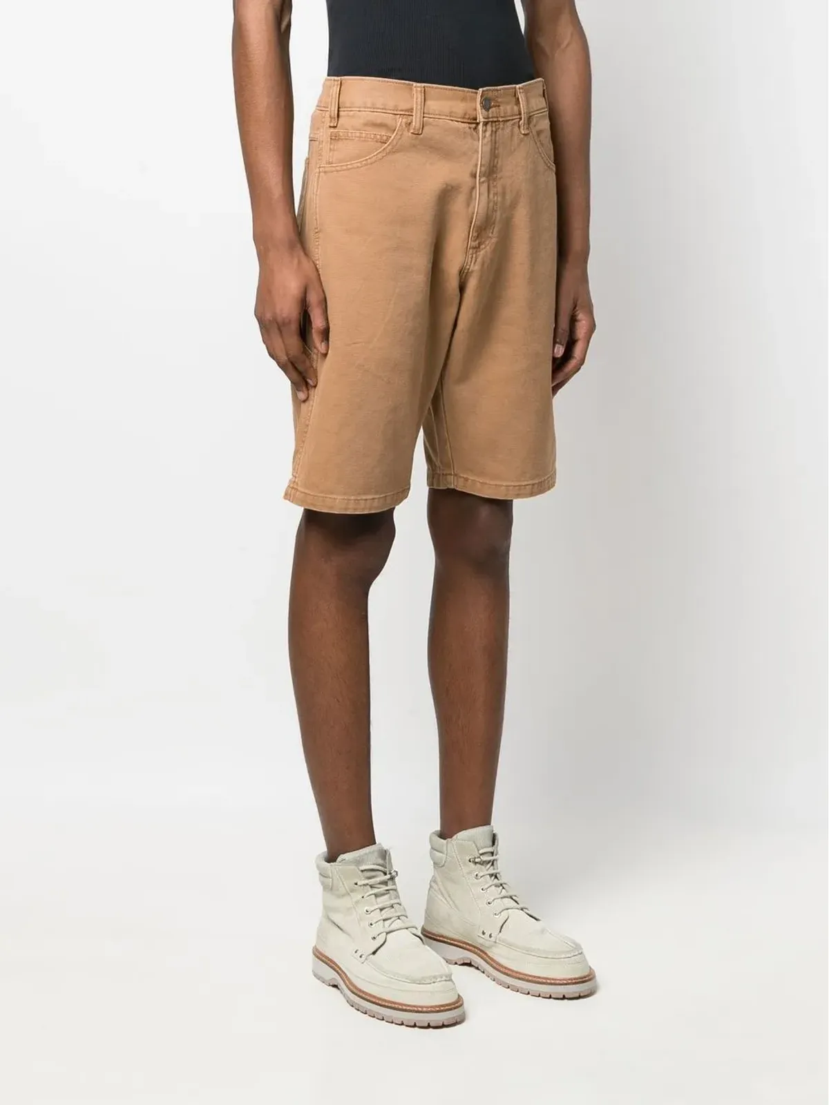 Dickies Construct ダックコットンショーツ ブラウン - 画像3