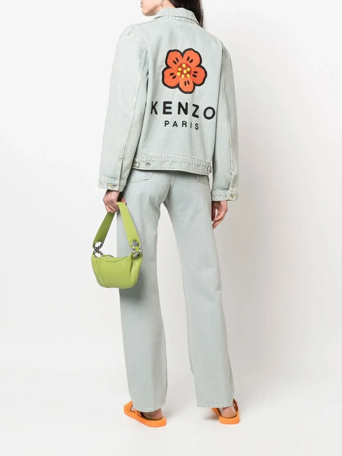 Kenzo 花柄プリント デニムジャケット - 画像2