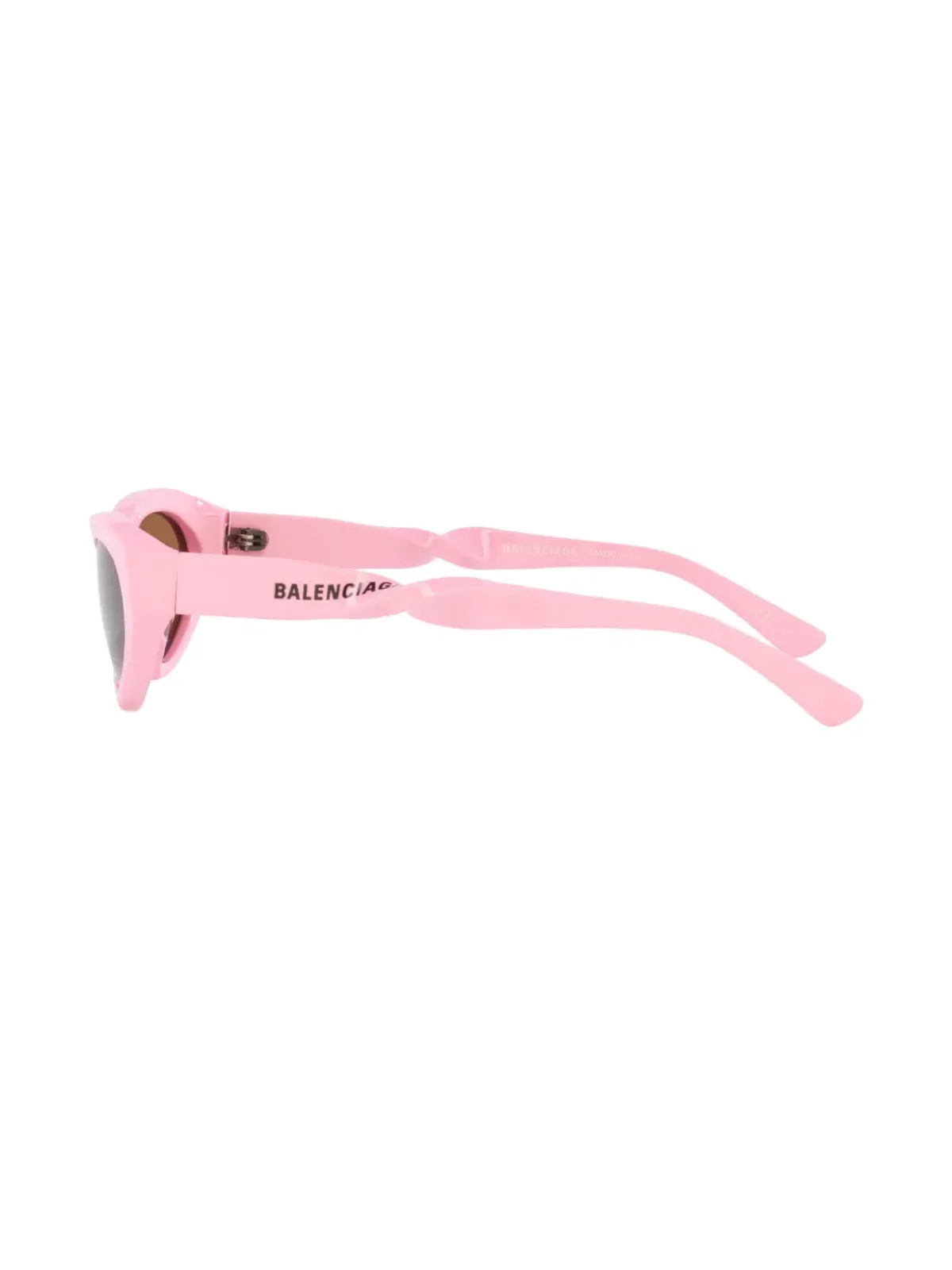 Balenciaga Eyewear ツイストアーム キャットアイ サングラス ピンク - 画像3