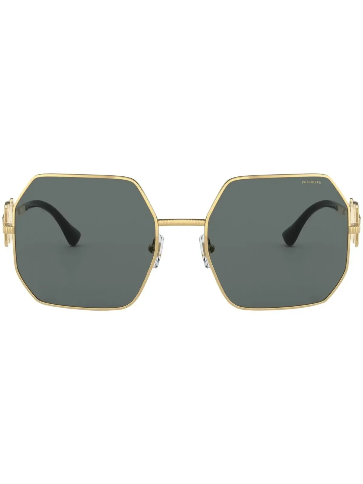 Versace Eyewear メデューサ・プレーク 幾何学フレーム サングラス - 画像1
