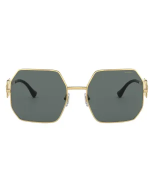 Versace Eyewear メデューサ・プレーク 幾何学フレーム サングラス - サムネイル1