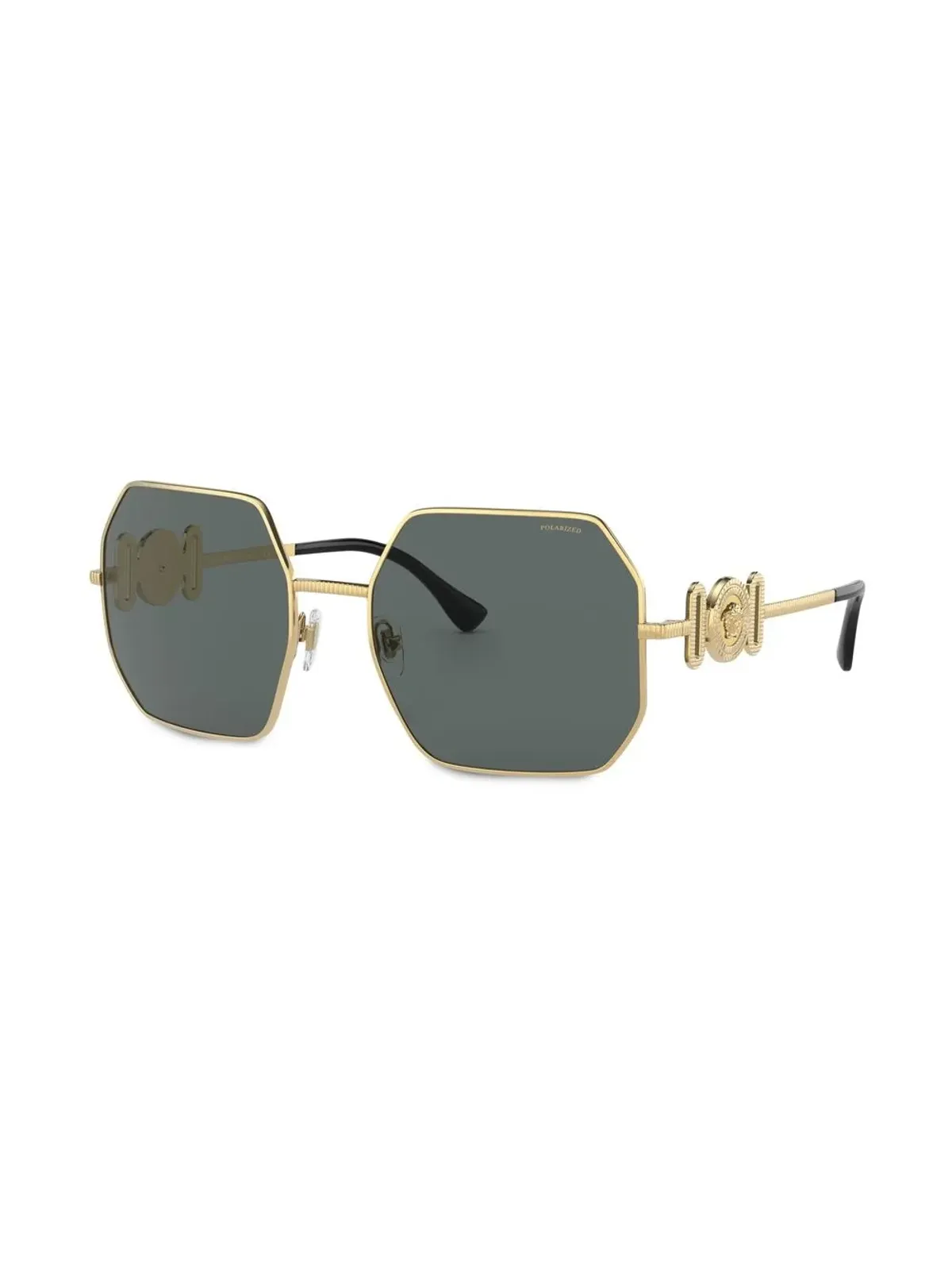 Versace Eyewear メデューサ・プレーク 幾何学フレーム サングラス - 画像2
