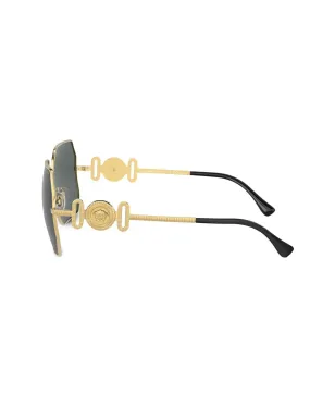 Versace Eyewear メデューサ・プレーク 幾何学フレーム サングラス - サムネイル3