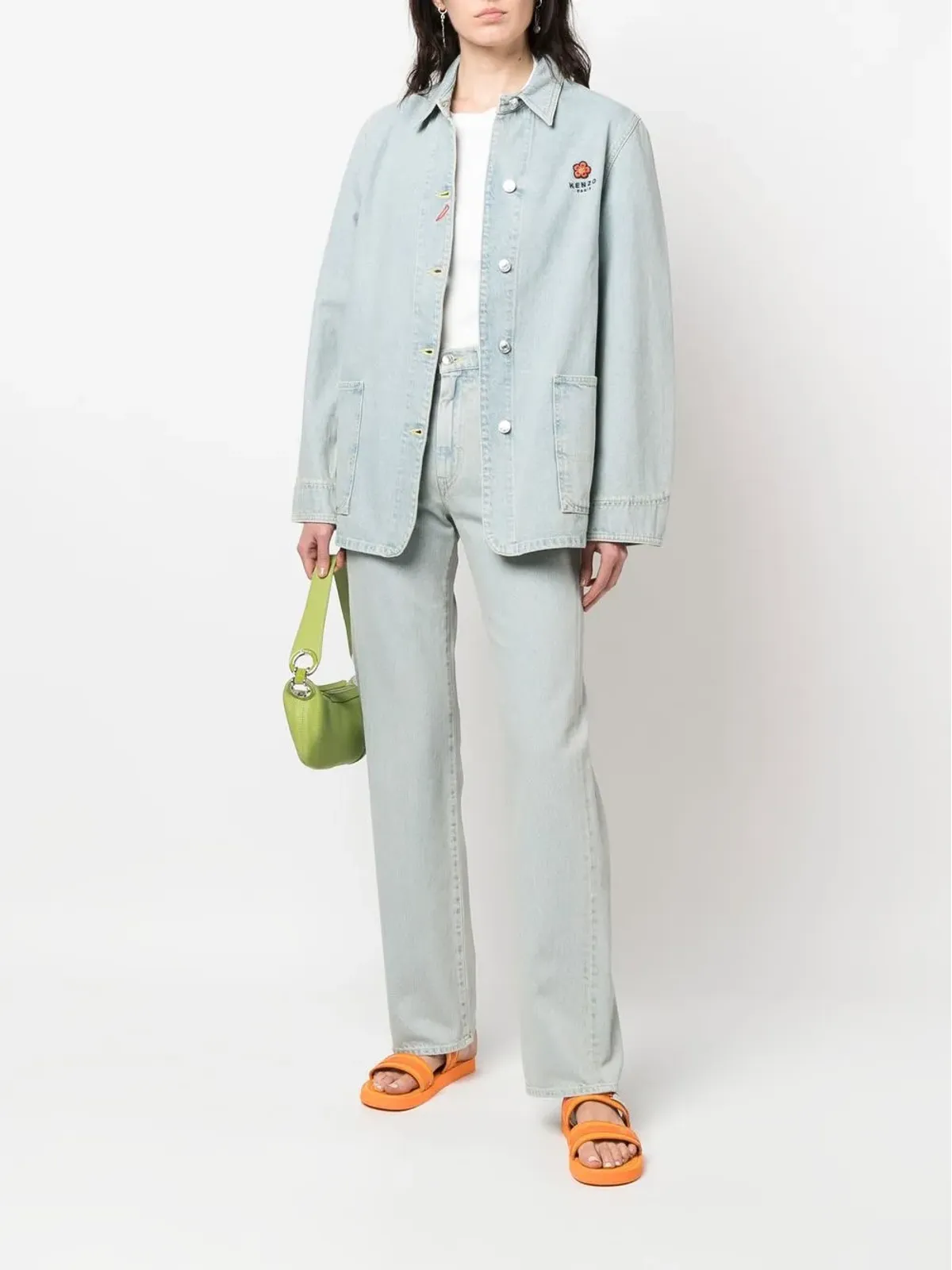 Kenzo x Nigo ロゴ刺繍デニムジャケット - 画像2