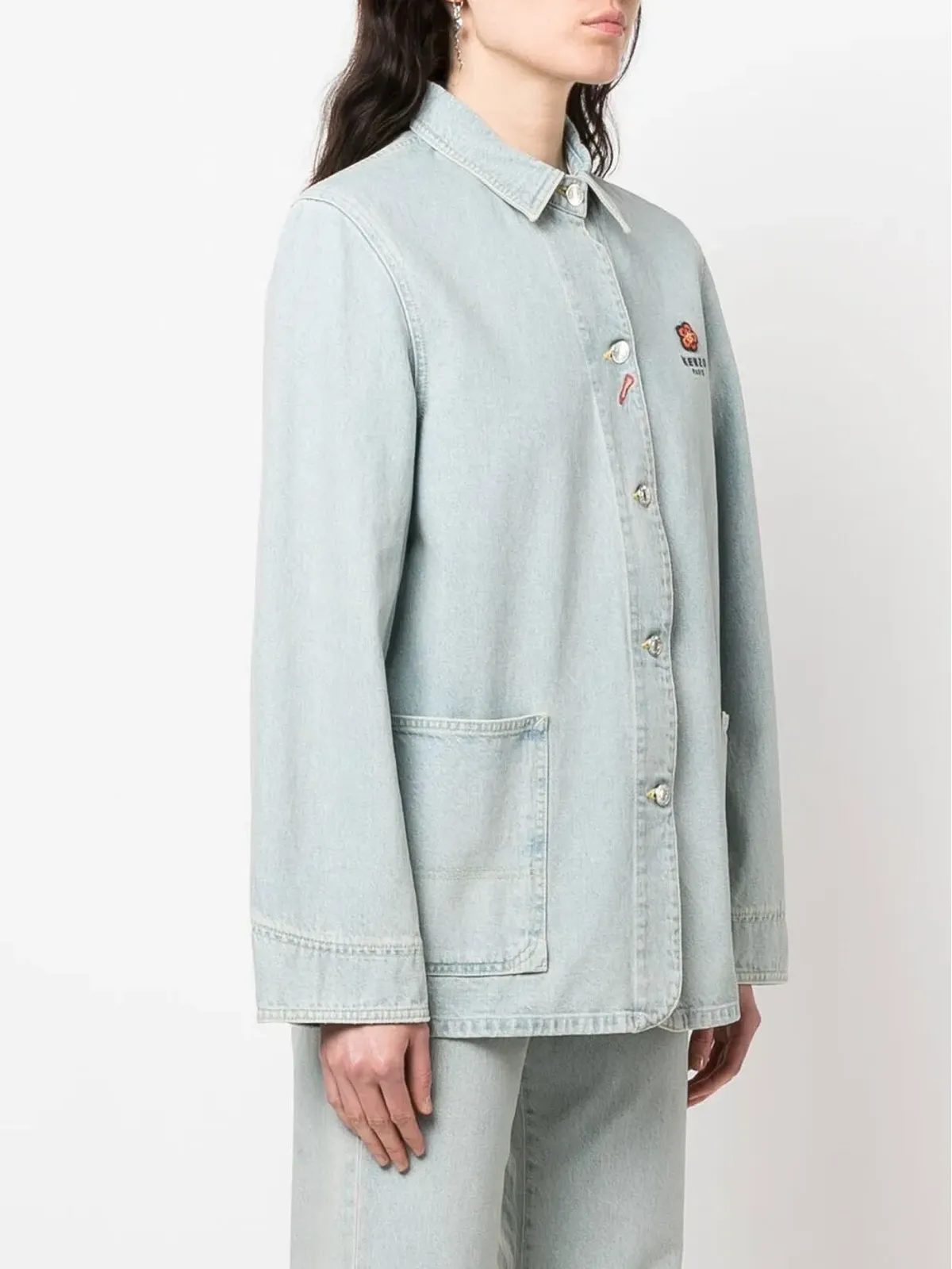 Kenzo x Nigo ロゴ刺繍デニムジャケット - 画像3