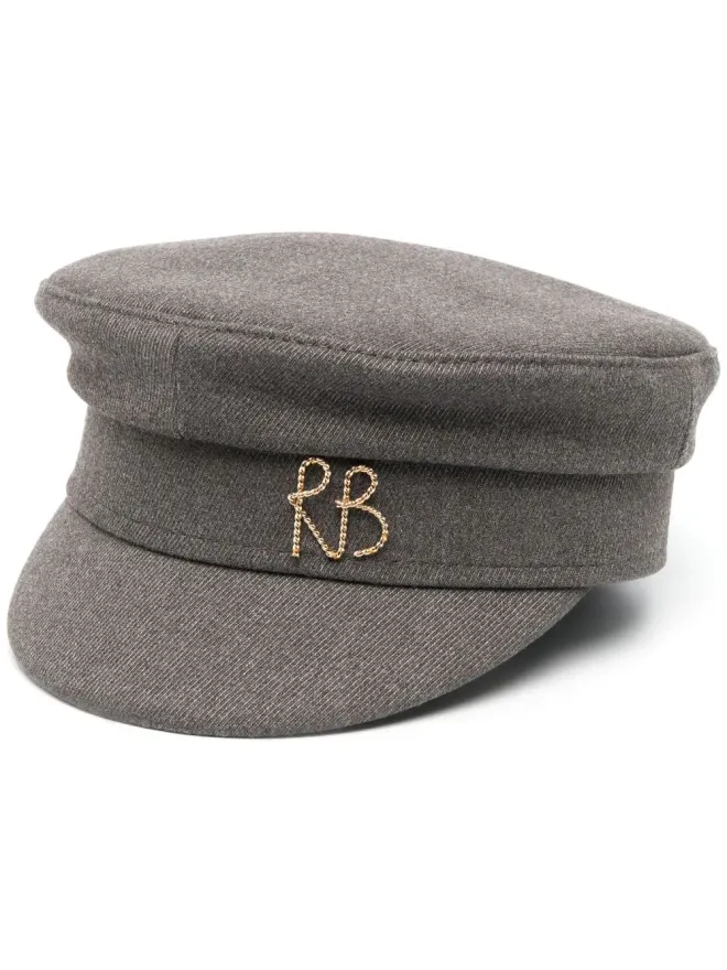 Ruslan Baginskiy Ruslan Baginskiy ロゴプレート ベイカーボーイハット グレーの商品画像