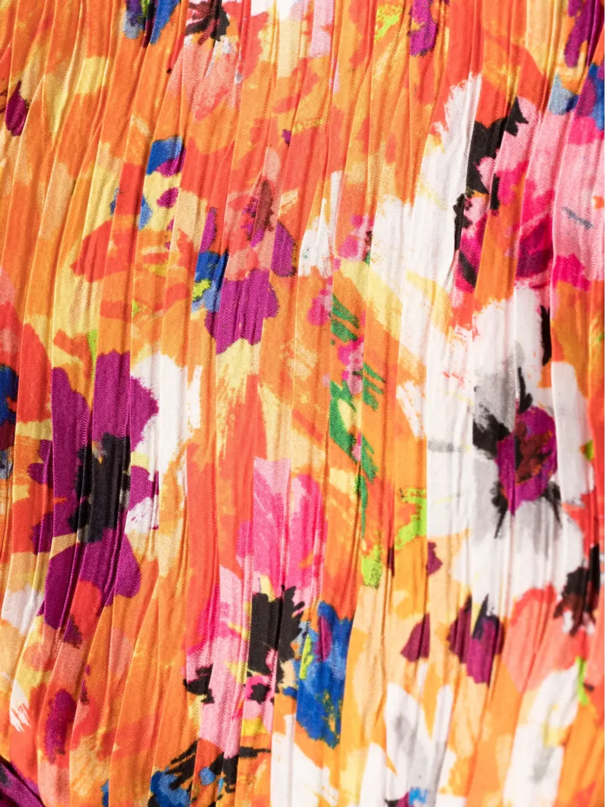 MSGM フローラルプリントプリーツマキシドレス - 画像5