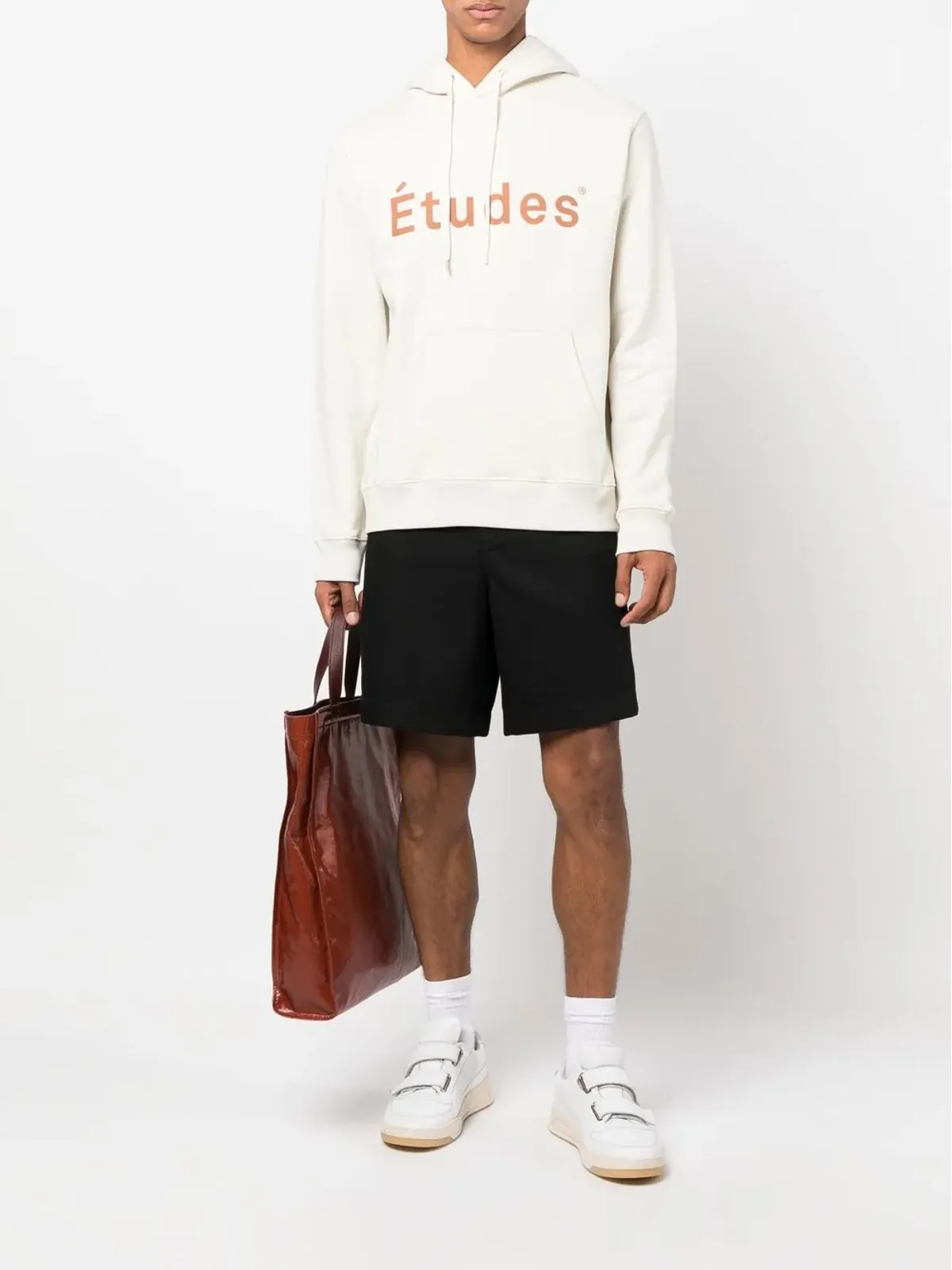 Études Studio ロゴプリント オーガニックコットン フーディー - 画像2