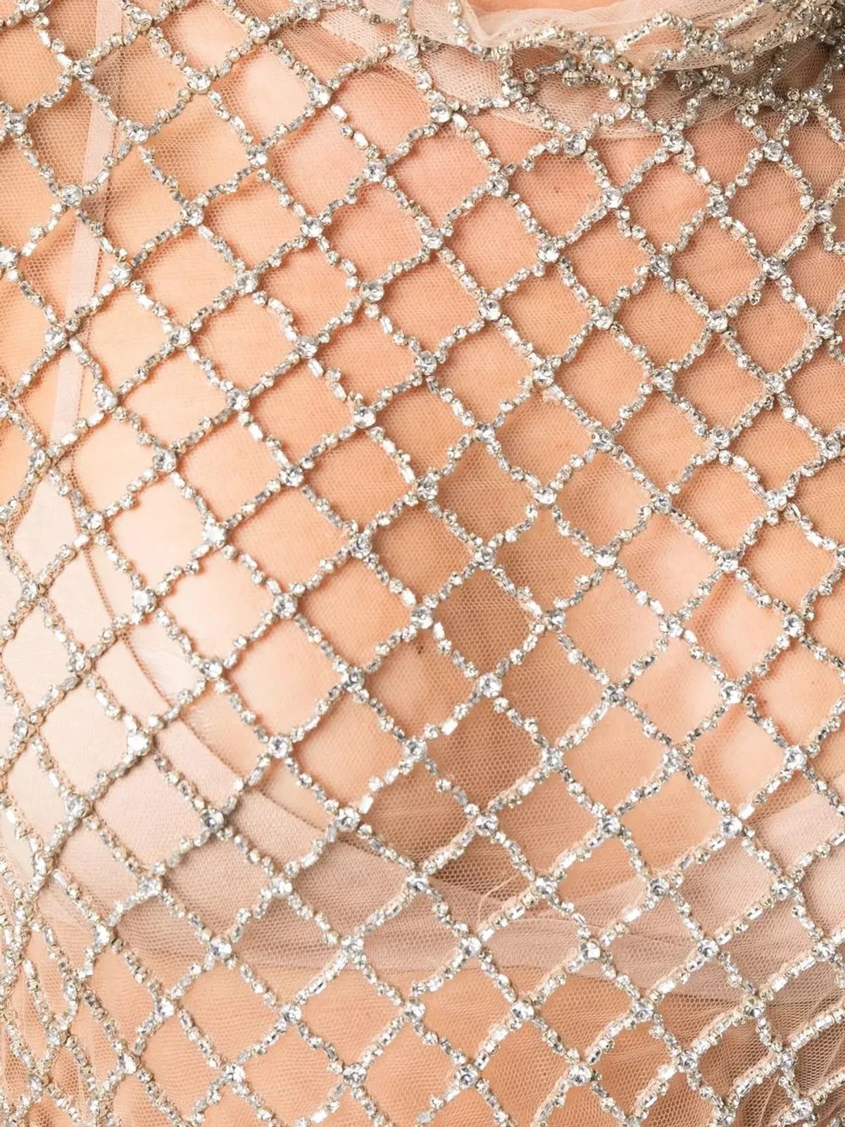 ISABEL MARANT シアークリスタル装飾メッシュトップ - 画像5