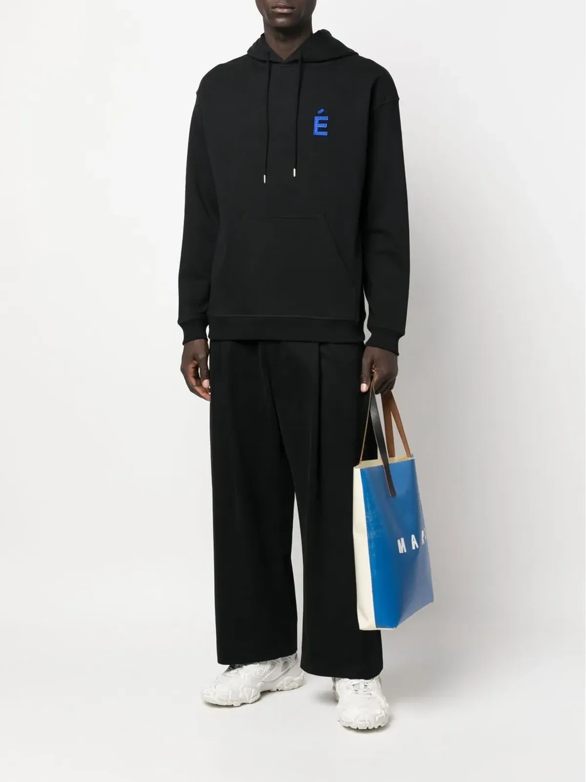 Études Studio National patch organic-cotton hoodie - 画像2