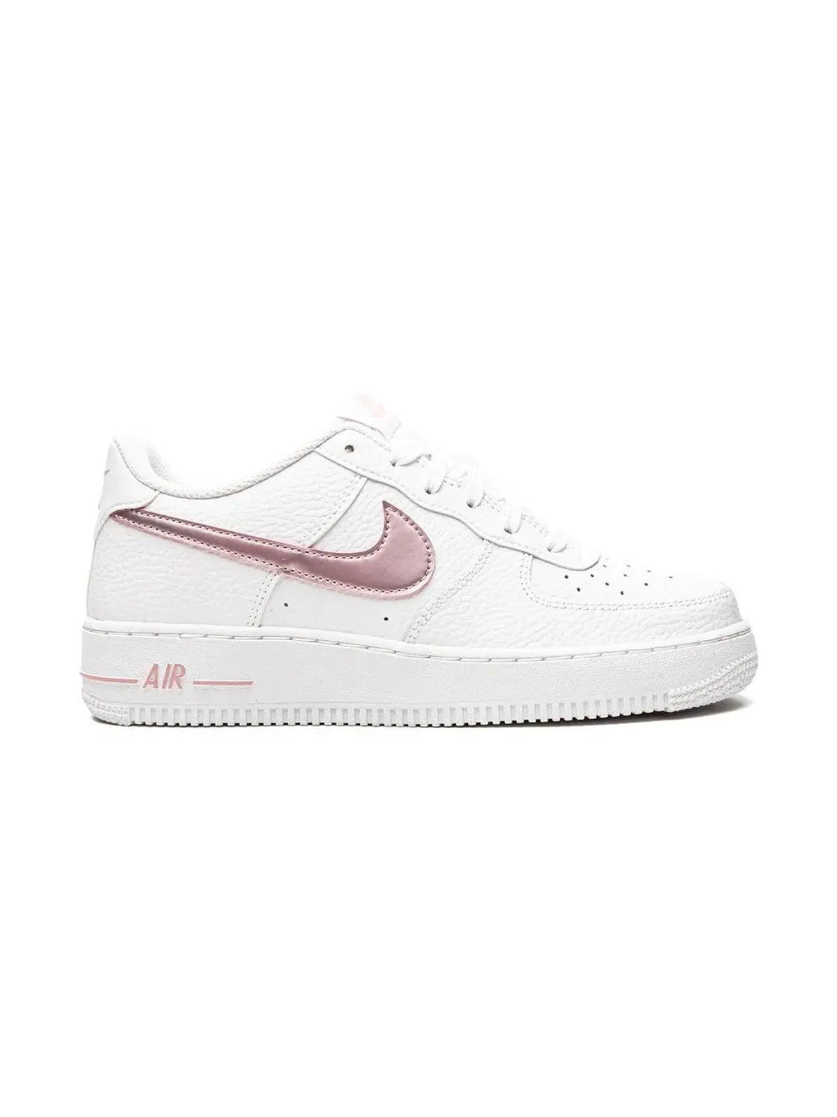Nike Kids Air Force 1 "White/Pink Glaze" sneakers - 画像2
