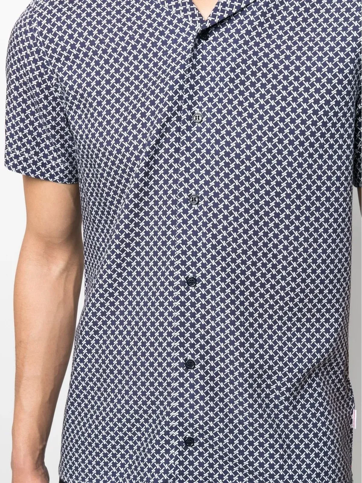 Orlebar Brown ブルーのオールオーバー・グラフィックプリント シャツ - 画像5