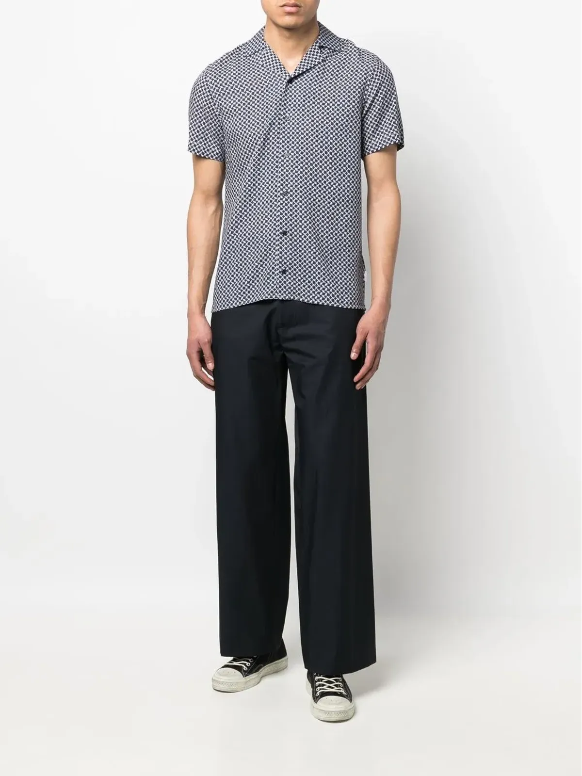 Orlebar Brown ブルーのオールオーバー・グラフィックプリント シャツ - 画像2