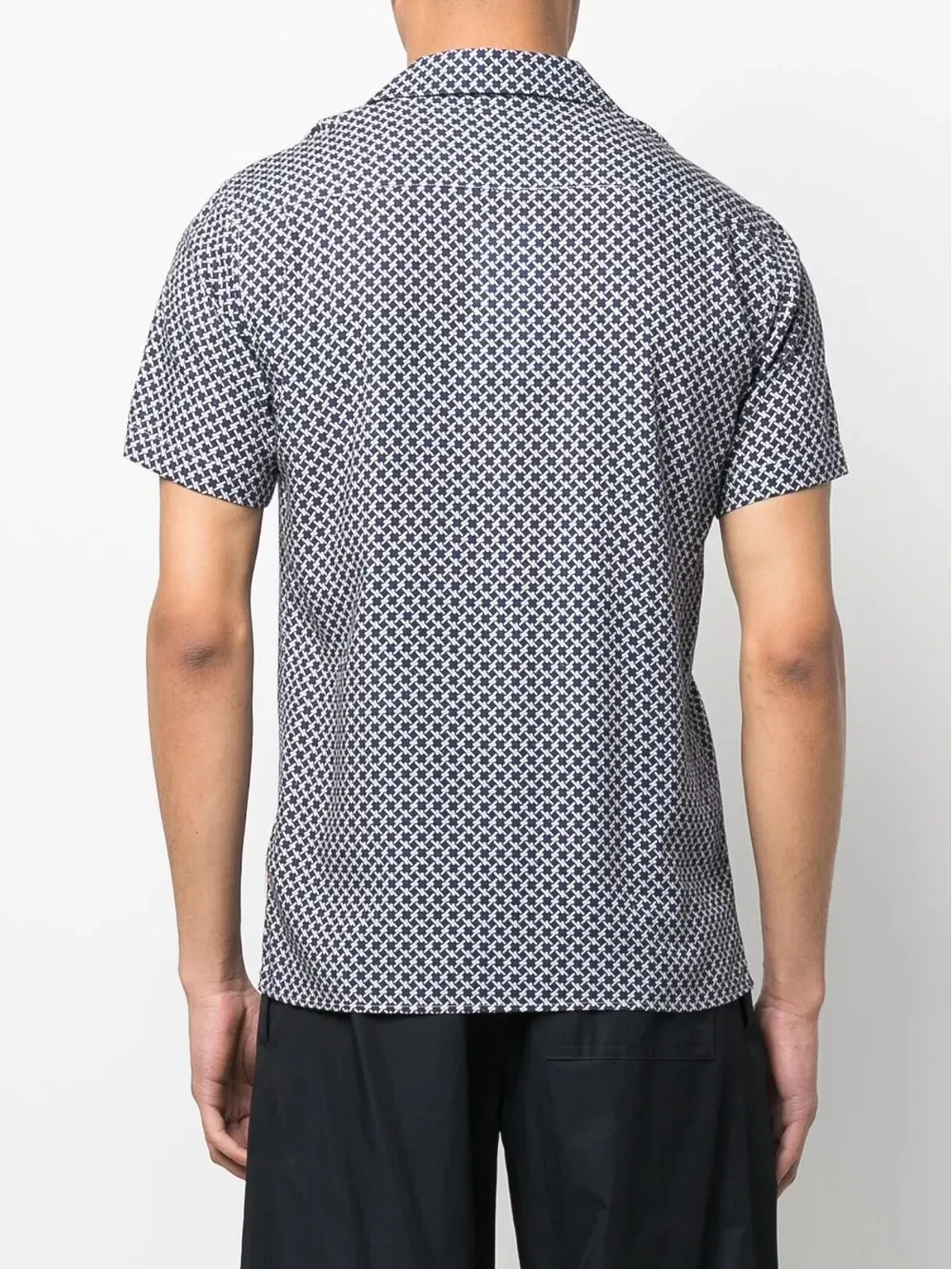 Orlebar Brown ブルーのオールオーバー・グラフィックプリント シャツ - 画像4