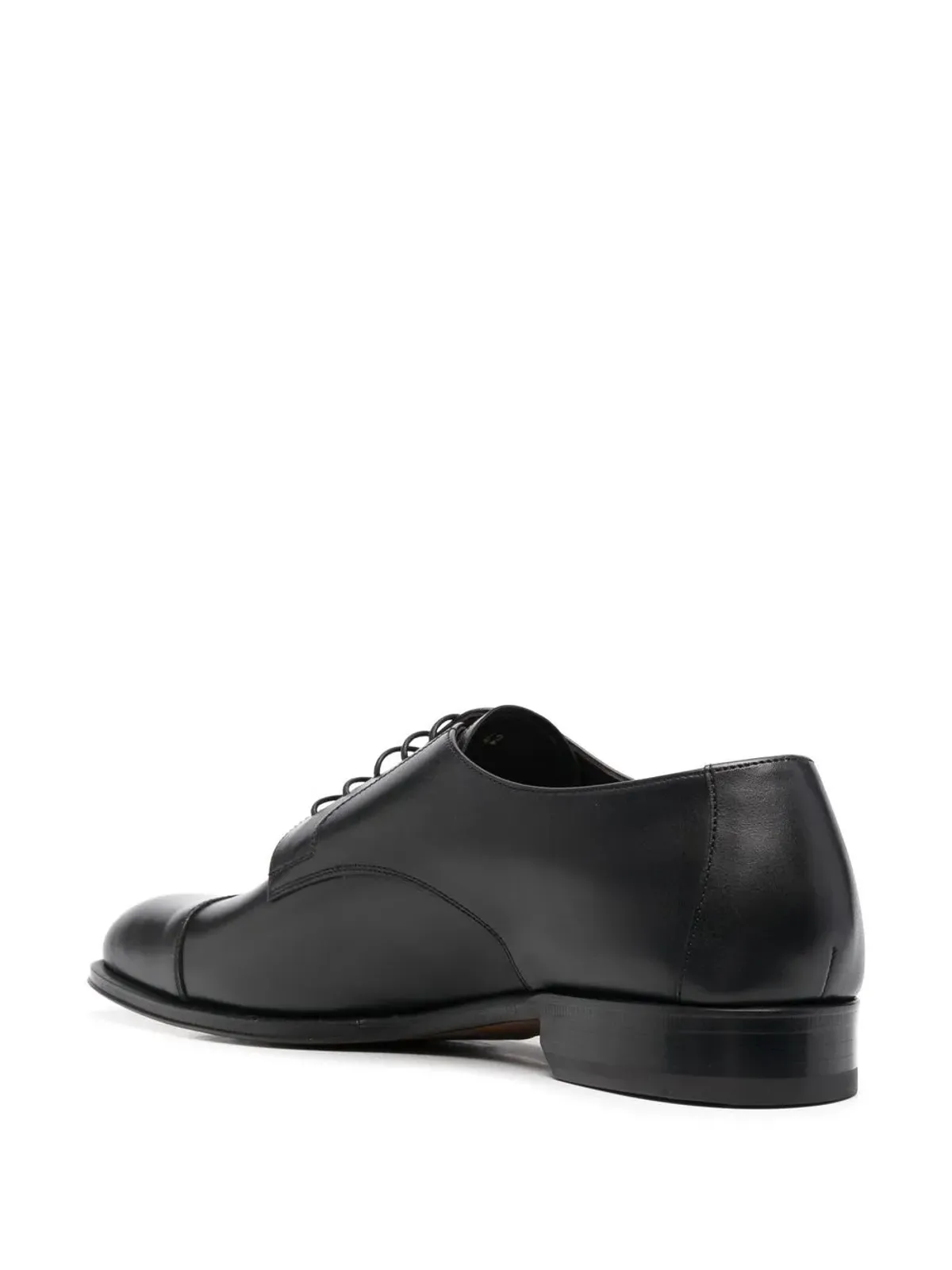 Canali レザー ダービーシューズ（ブラック） - 画像3