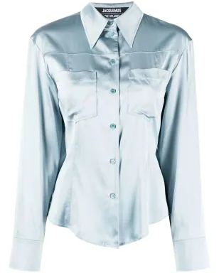 Jacquemus La Chemise Mentalo シャツ ブルー - サムネイル1