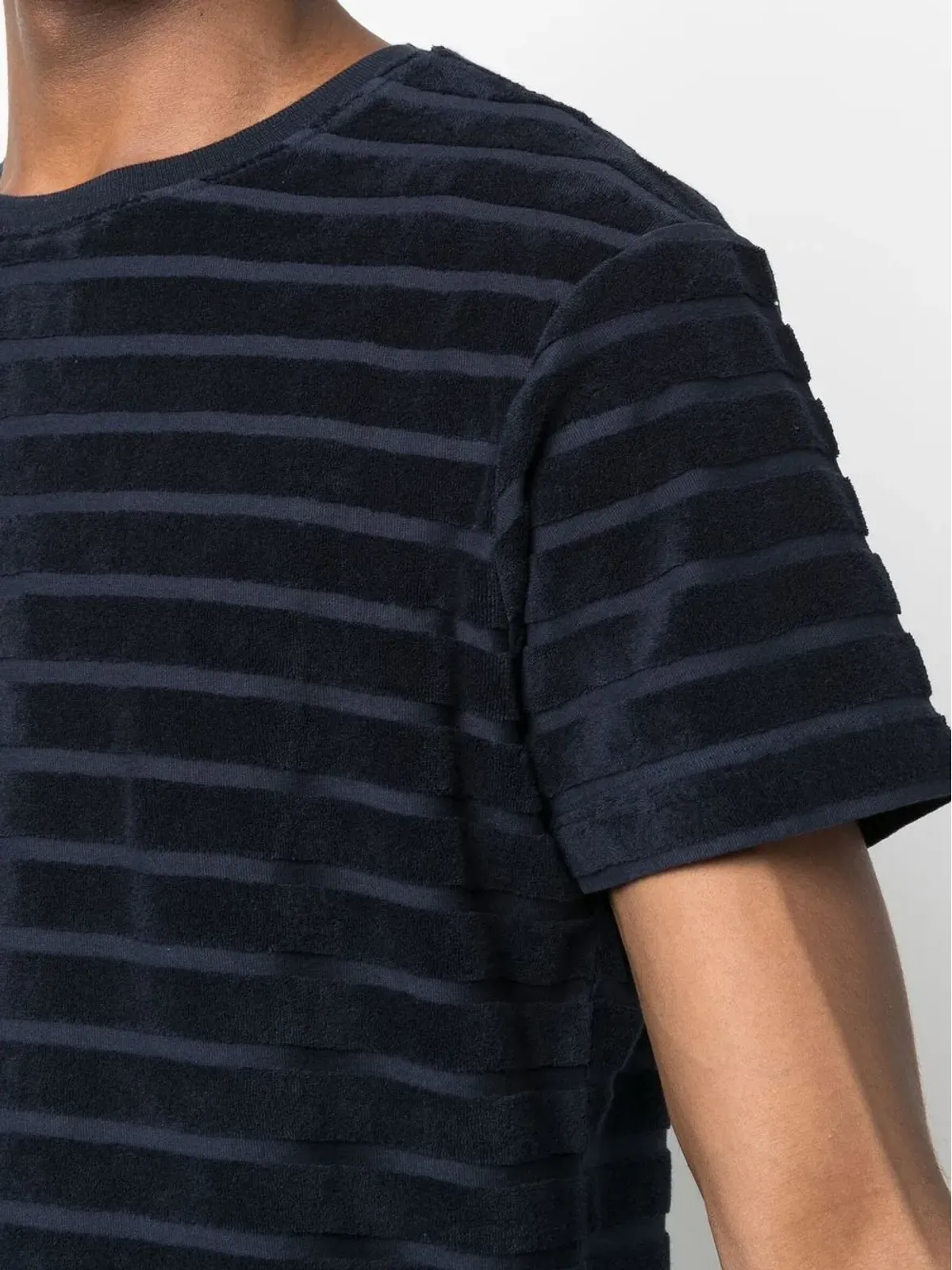 Orlebar Brown サミー・タオリングストライプTシャツ ブルー - 画像5