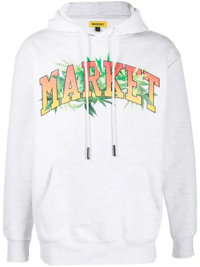 Market MARKET ロゴプリントコットンフーディの商品画像