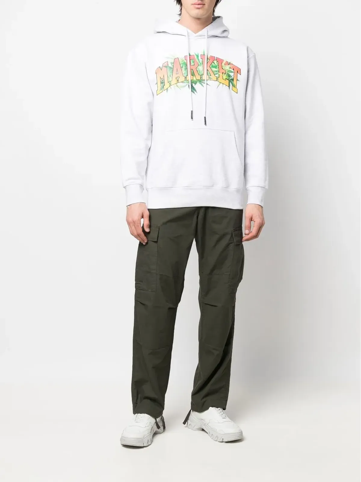 MARKET ロゴプリントコットンフーディ - 画像2