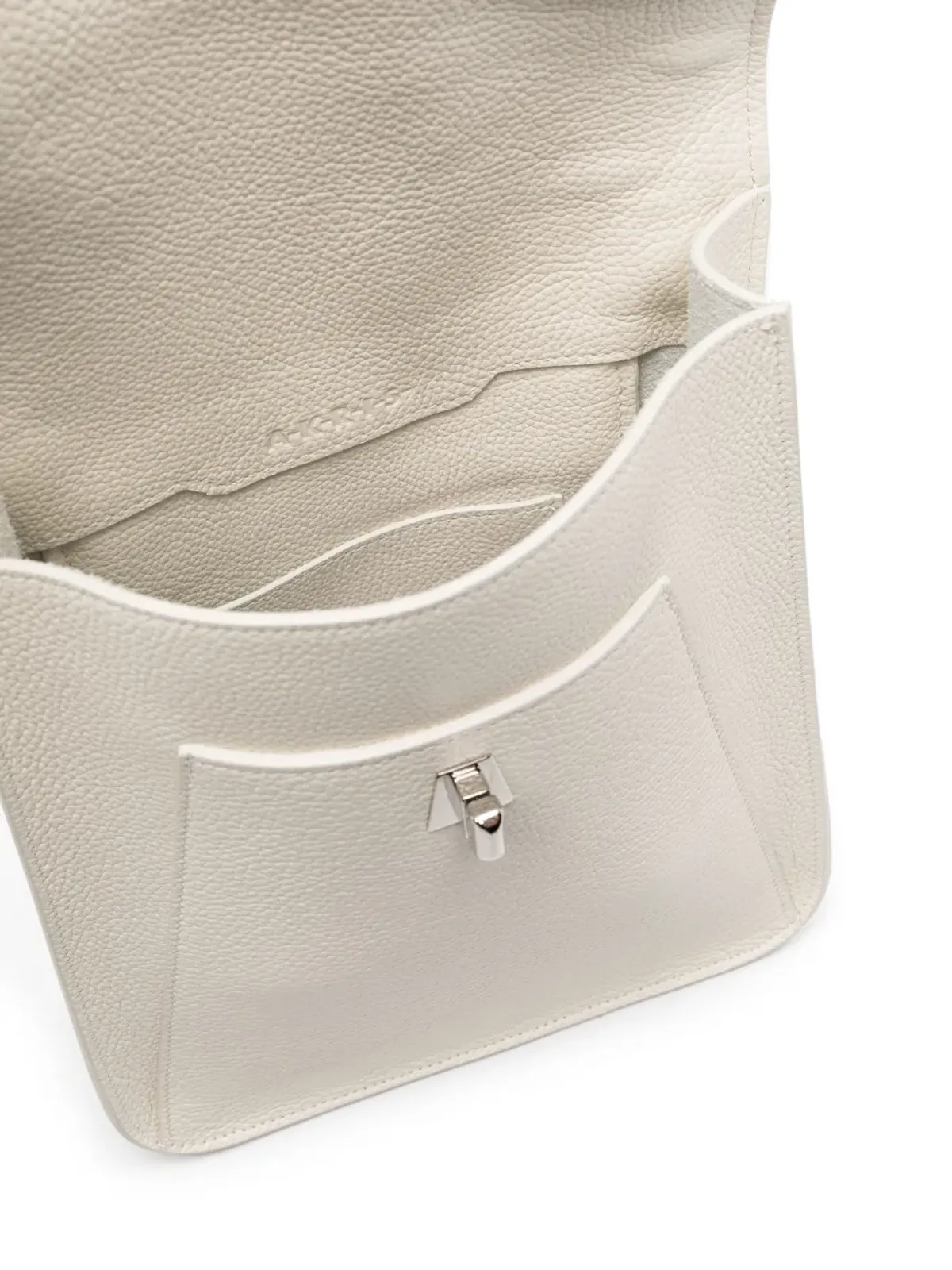 Akris flap-top crossbody bag - White - 画像5