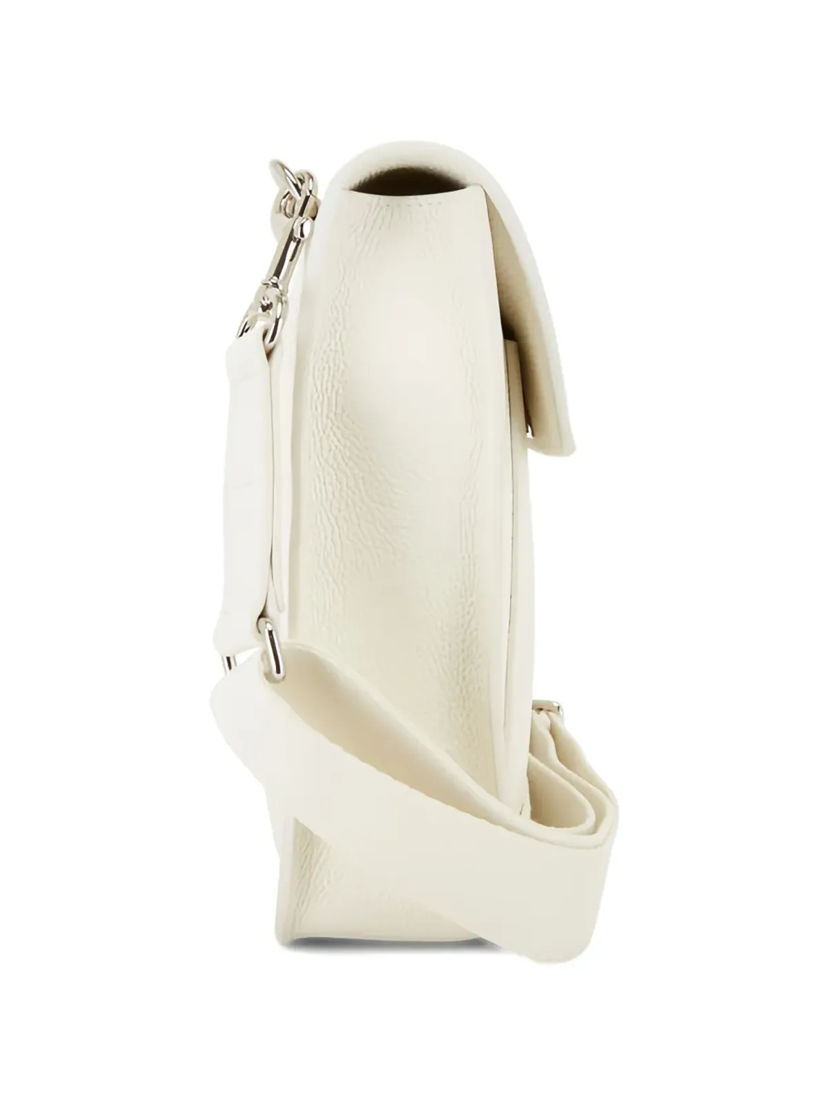 Akris flap-top crossbody bag - White - 画像3