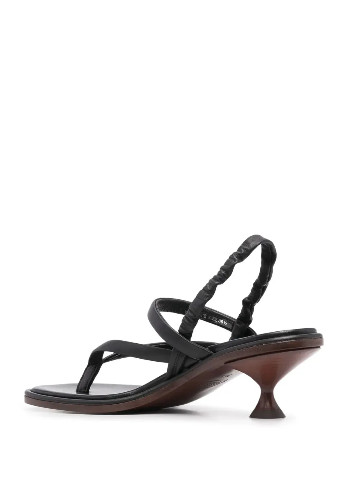 Tod's トングストラップ レザー スリングバック サンダル - 画像3