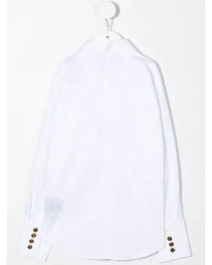 Balmain Kids ロゴパッチ長袖シャツ - サムネイル2