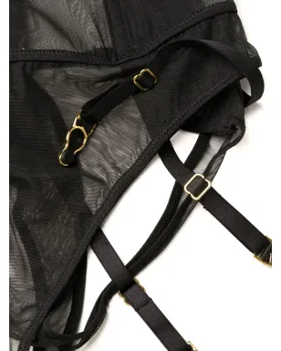 Maison Close L'Amoureuse high-waist garter thong - サムネイル3
