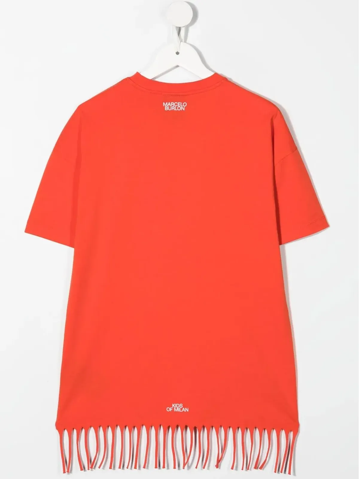 COUNTY OF MILAN KIDS 羽根ネックレスプリントTシャツ - 画像2