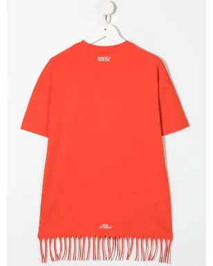 COUNTY OF MILAN KIDS 羽根ネックレスプリントTシャツ - サムネイル2