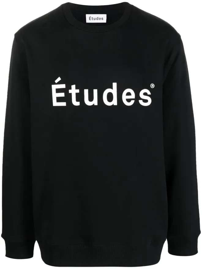Études Studio Études Studio ロゴプリント入りオーガニックコットン スウェットシャツ - ブラックの商品画像