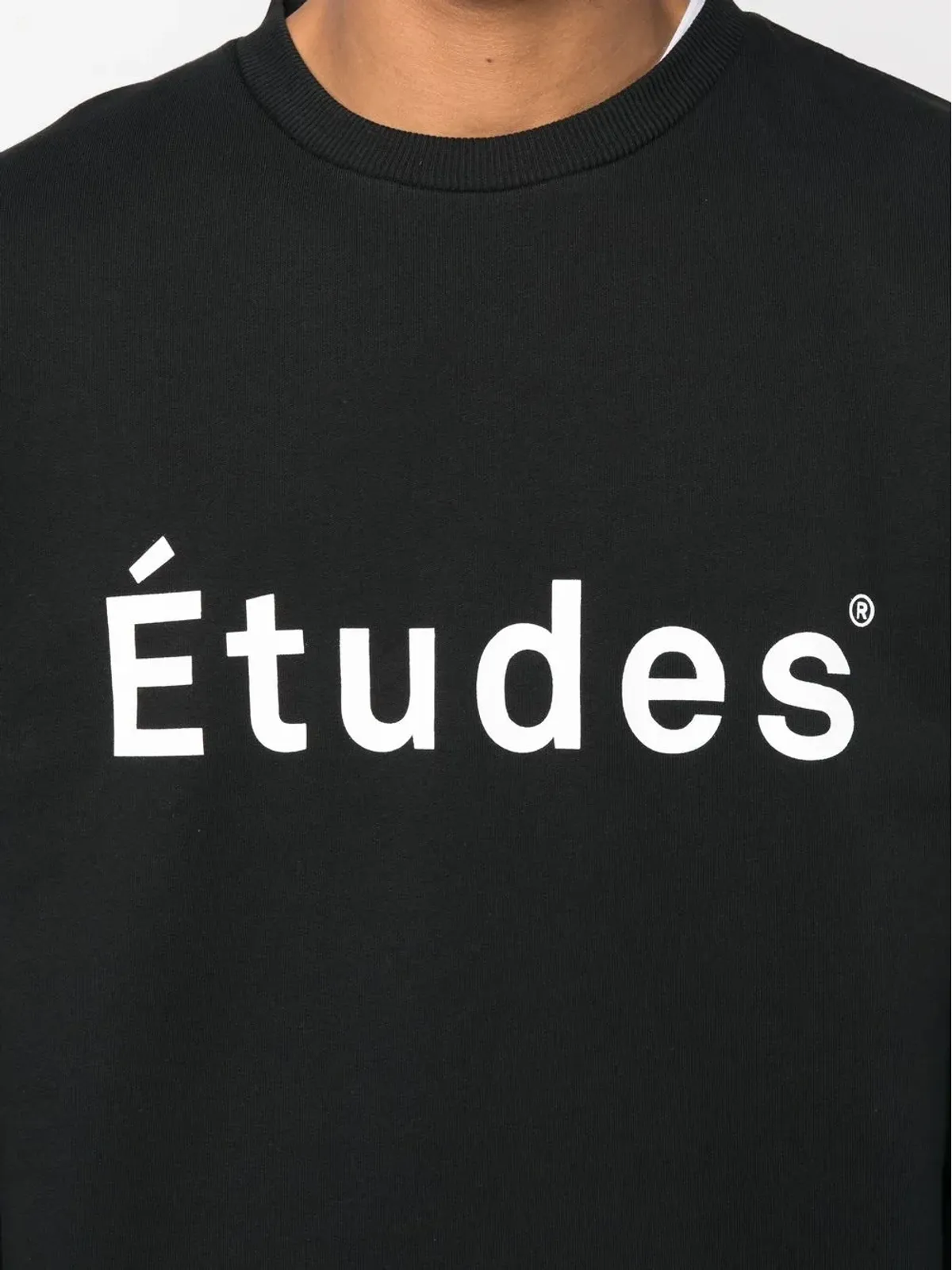 Études Studio ロゴプリント入りオーガニックコットン スウェットシャツ - ブラック - 画像5