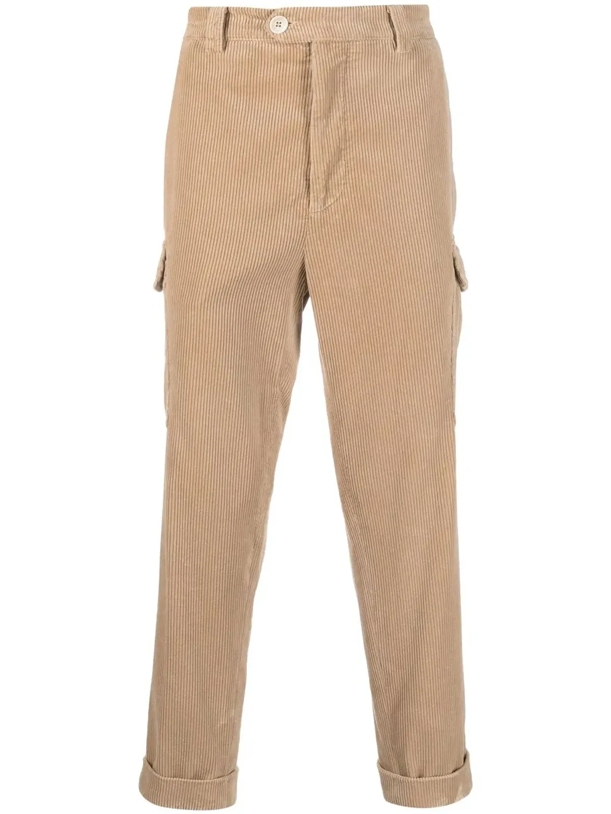 Brunello Cucinelli クロップド コーデュロイパンツ - ベージュ系 - 画像1
