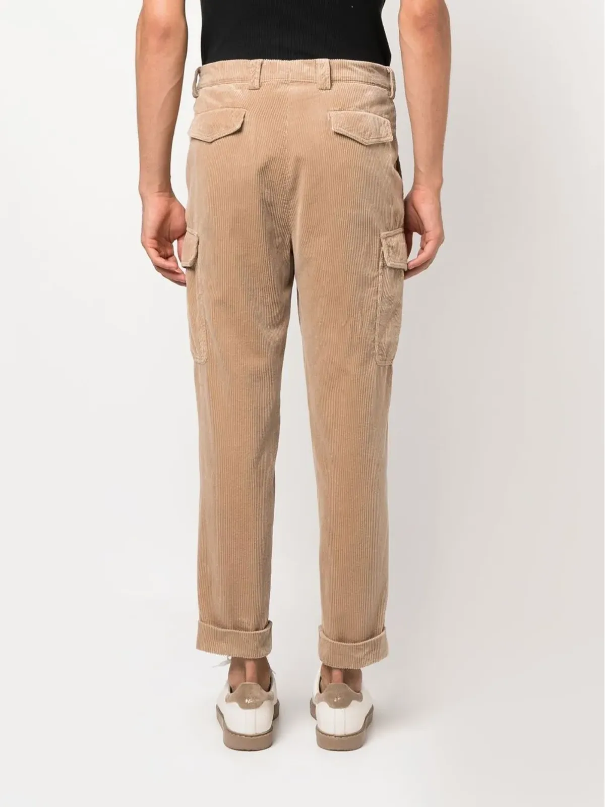 Brunello Cucinelli クロップド コーデュロイパンツ - ベージュ系 - 画像4