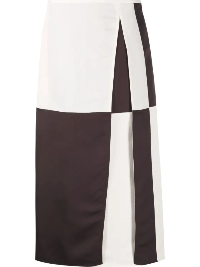 Jil Sander Jil Sander カラーブロック ミディスカートの商品画像
