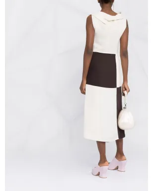 Jil Sander カラーブロック ミディスカート - サムネイル4