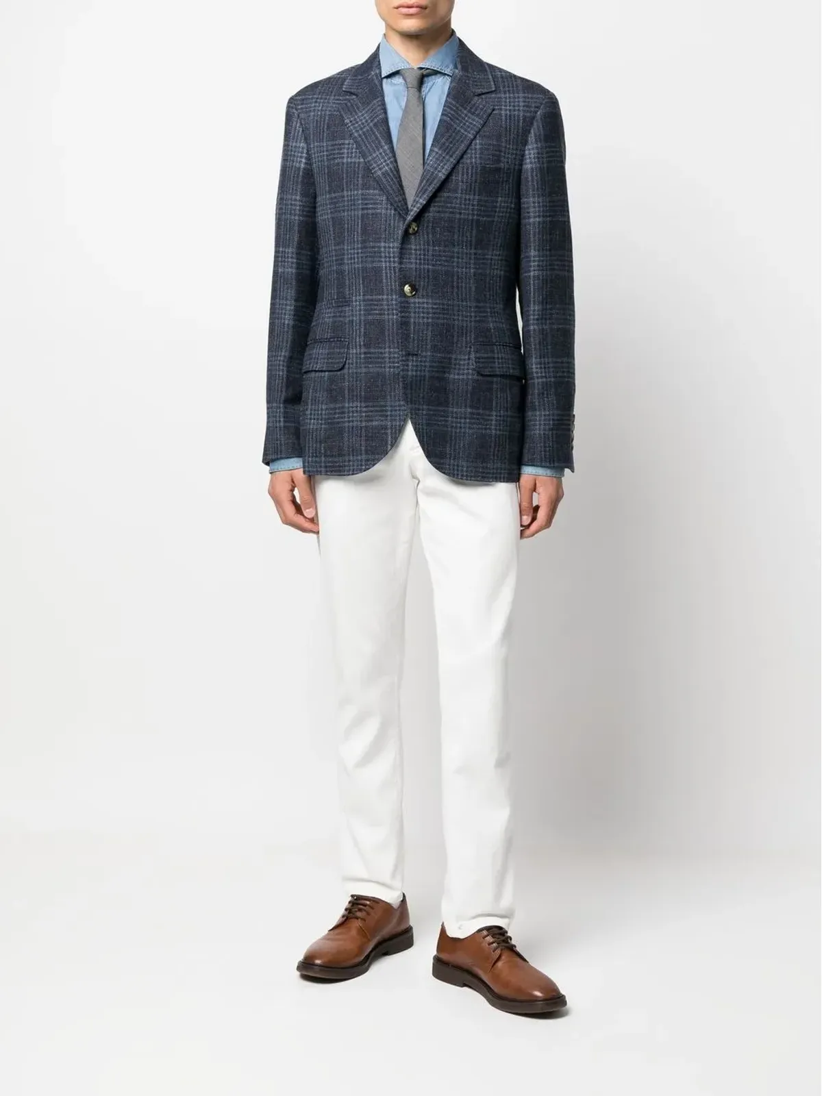 Brunello Cucinelli デニムシャツ（長袖） - ブルー - 画像2