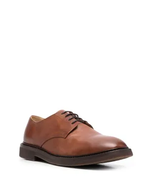 Brunello Cucinelli ブルネロ・クチネリ レースアップレザー ダービーシューズ ブラウン - サムネイル2
