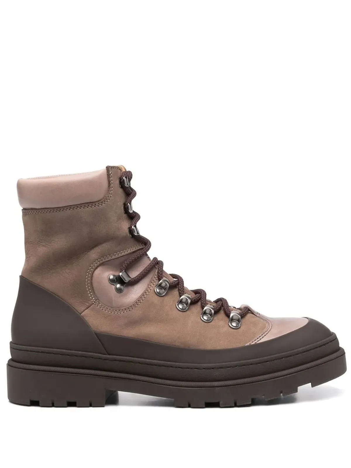 Brunello Cucinelli レースアップハイキングブーツ - ブラウン - 画像1