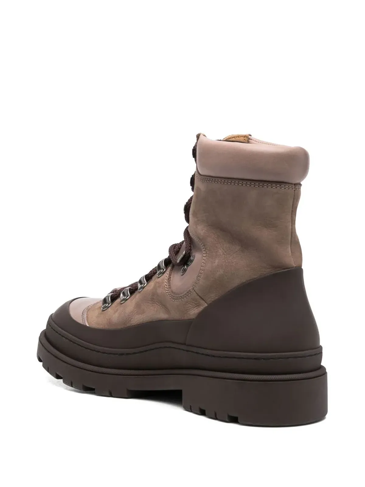 Brunello Cucinelli レースアップハイキングブーツ - ブラウン - 画像3