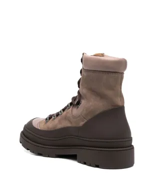 Brunello Cucinelli レースアップハイキングブーツ - ブラウン - サムネイル3