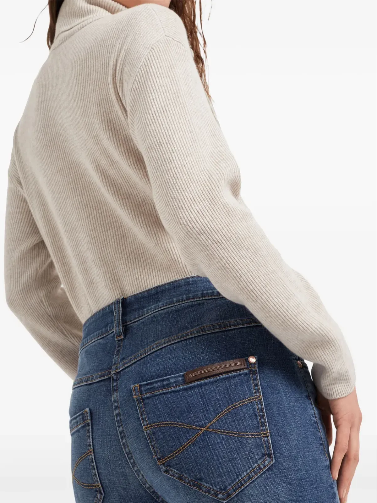 Brunello Cucinelli ダメージ加工デニムジーンズ - 画像5