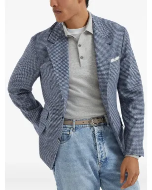 Brunello Cucinelli 長袖カシミアポロシャツ グレー - サムネイル4