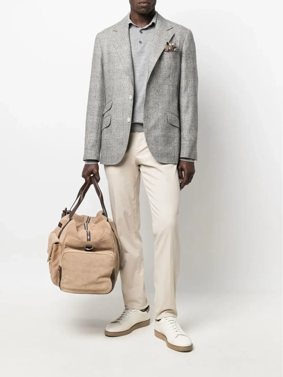 Brunello Cucinelli ニットポロシャツ - グレー - 画像2